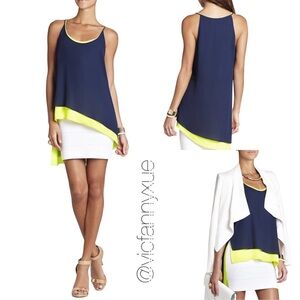 Bcbgmaxazria color block top xxs